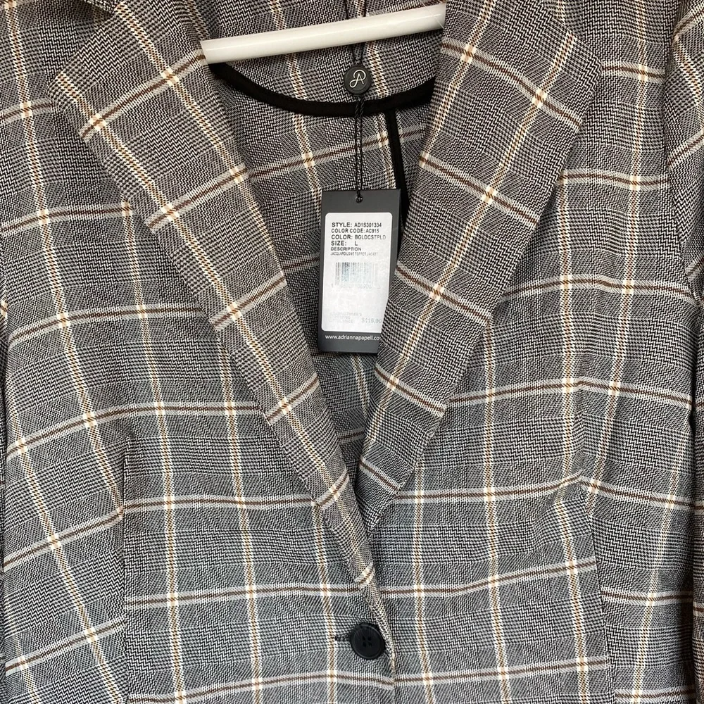 Adrianna papell jacquard long topper jacket - Picture 3 of 4